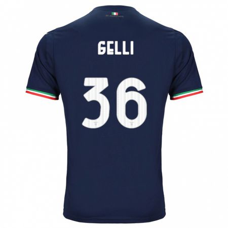 Kandiny Enfant Maillot Valerio Gelli #36 Marin Tenues Extérieur 2023/24 T-Shirt