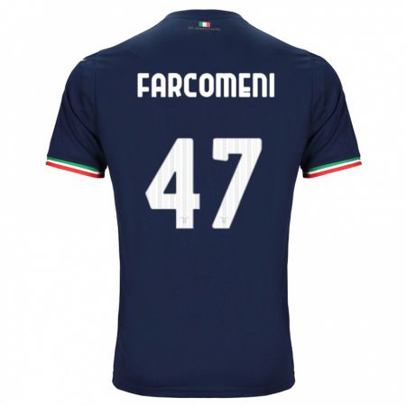 Kandiny Enfant Maillot Valerio Farcomeni #47 Marin Tenues Extérieur 2023/24 T-Shirt