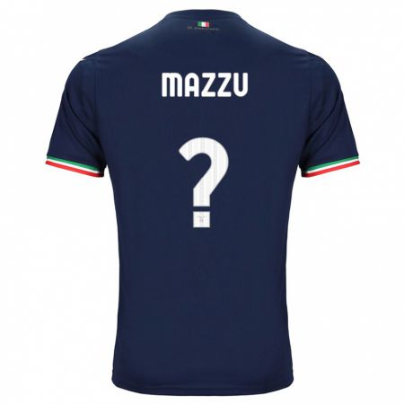 Kandiny Enfant Maillot Domenico Mazzù #0 Marin Tenues Extérieur 2023/24 T-Shirt