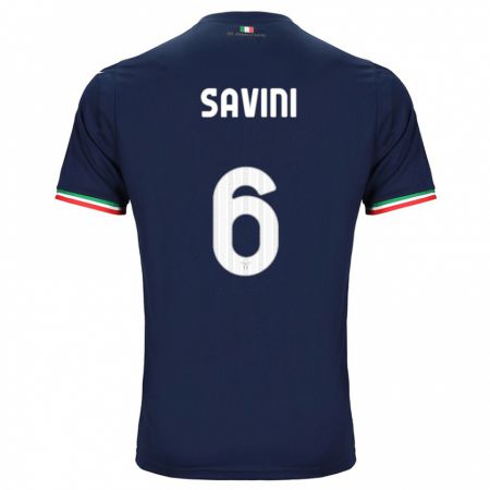 Kandiny Enfant Maillot Federica Savini #6 Marin Tenues Extérieur 2023/24 T-Shirt