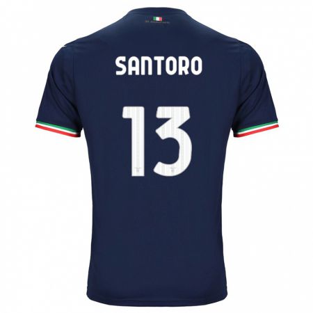 Kandiny Enfant Maillot Martina Santoro #13 Marin Tenues Extérieur 2023/24 T-Shirt