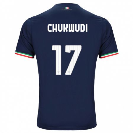 Kandiny Enfant Maillot Ogonna Franca Chukwudi #17 Marin Tenues Extérieur 2023/24 T-Shirt