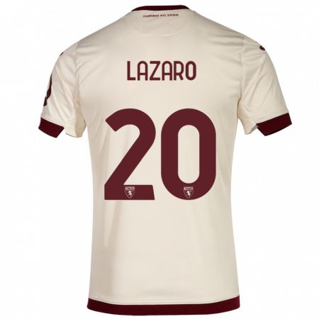 Kandiny Enfant Maillot Valentino Lazaro #20 Champenois Tenues Extérieur 2023/24 T-Shirt