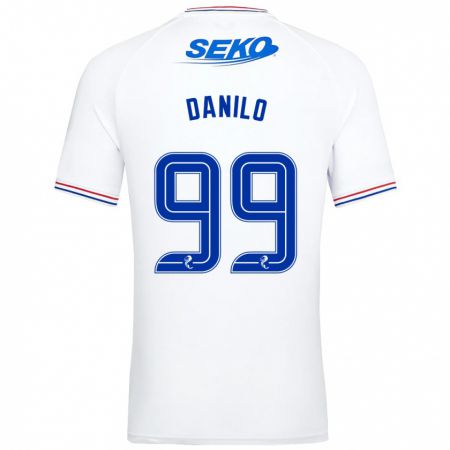 Kandiny Enfant Maillot Danilo #99 Blanc Tenues Extérieur 2023/24 T-Shirt