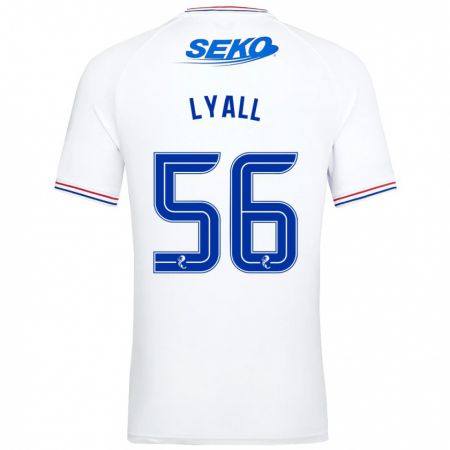 Kandiny Enfant Maillot Arron Lyall #56 Blanc Tenues Extérieur 2023/24 T-Shirt