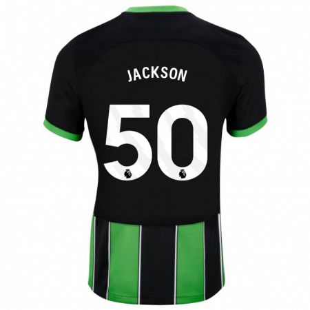 Kandiny Enfant Maillot Ben Jackson #50 Vert Noir Tenues Extérieur 2023/24 T-Shirt