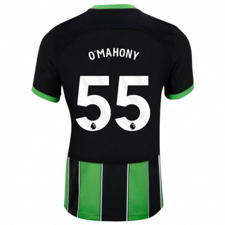 Kandiny Enfant Maillot Mark O'mahony #55 Vert Noir Tenues Extérieur 2023/24 T-Shirt