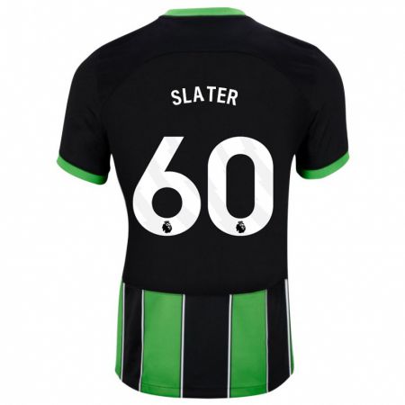 Kandiny Enfant Maillot Jacob Slater #60 Vert Noir Tenues Extérieur 2023/24 T-Shirt