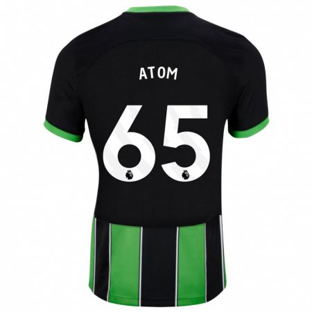 Kandiny Enfant Maillot Noel Atom #65 Vert Noir Tenues Extérieur 2023/24 T-Shirt