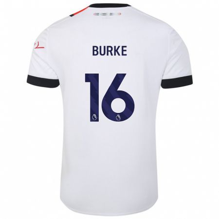 Kandiny Enfant Maillot Reece Burke #16 Blanc Tenues Extérieur 2023/24 T-Shirt