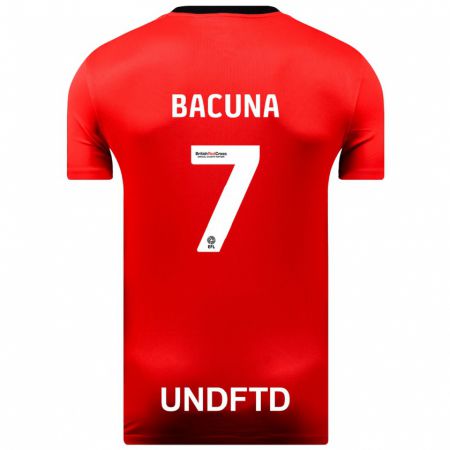 Kandiny Enfant Maillot Juninho Bacuna #7 Rouge Tenues Extérieur 2023/24 T-Shirt