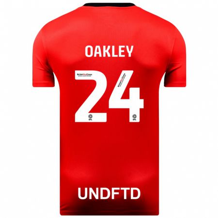 Kandiny Enfant Maillot Marcel Oakley #24 Rouge Tenues Extérieur 2023/24 T-Shirt