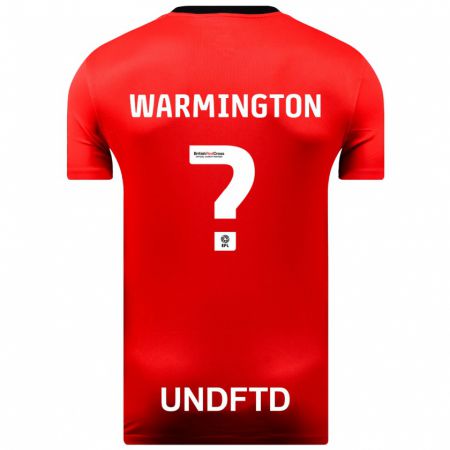 Kandiny Enfant Maillot Tyrese Warmington #0 Rouge Tenues Extérieur 2023/24 T-Shirt