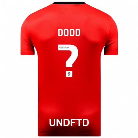 Kandiny Enfant Maillot Taylor Dodd #0 Rouge Tenues Extérieur 2023/24 T-Shirt
