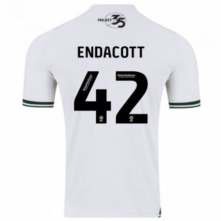 Kandiny Enfant Maillot Jack Endacott #42 Blanc Tenues Extérieur 2023/24 T-Shirt