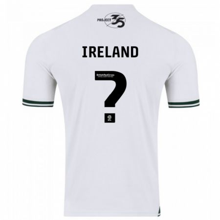 Kandiny Enfant Maillot Jensen Ireland #0 Blanc Tenues Extérieur 2023/24 T-Shirt