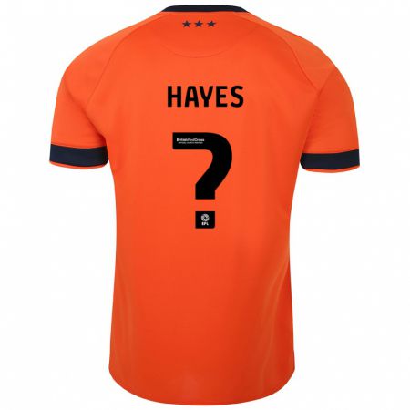 Kandiny Enfant Maillot Nick Hayes #0 Orange Tenues Extérieur 2023/24 T-Shirt