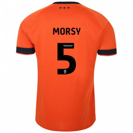 Kandiny Enfant Maillot Samy Morsy #5 Orange Tenues Extérieur 2023/24 T-Shirt