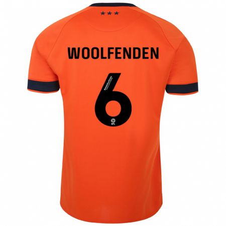 Kandiny Enfant Maillot Luke Woolfenden #6 Orange Tenues Extérieur 2023/24 T-Shirt