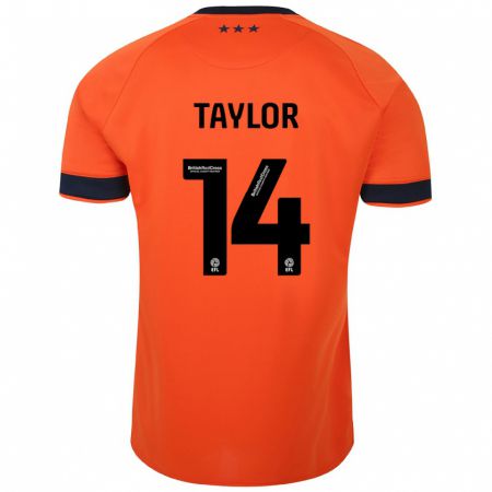 Kandiny Enfant Maillot Jack Taylor #14 Orange Tenues Extérieur 2023/24 T-Shirt