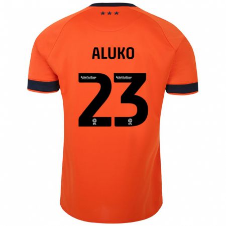 Kandiny Enfant Maillot Sone Aluko #23 Orange Tenues Extérieur 2023/24 T-Shirt