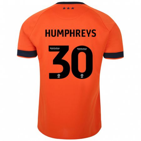 Kandiny Enfant Maillot Cameron Humphreys #30 Orange Tenues Extérieur 2023/24 T-Shirt