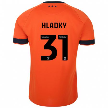 Kandiny Enfant Maillot Vaclav Hladky #31 Orange Tenues Extérieur 2023/24 T-Shirt