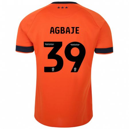 Kandiny Enfant Maillot Edwin Agbaje #39 Orange Tenues Extérieur 2023/24 T-Shirt