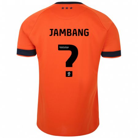 Kandiny Enfant Maillot Ayyuba Jambang #0 Orange Tenues Extérieur 2023/24 T-Shirt