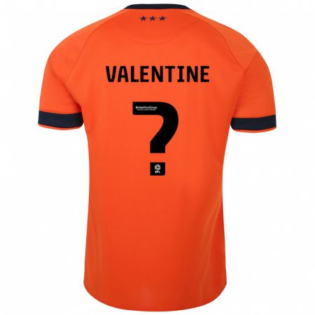 Kandiny Enfant Maillot Nico Valentine #0 Orange Tenues Extérieur 2023/24 T-Shirt