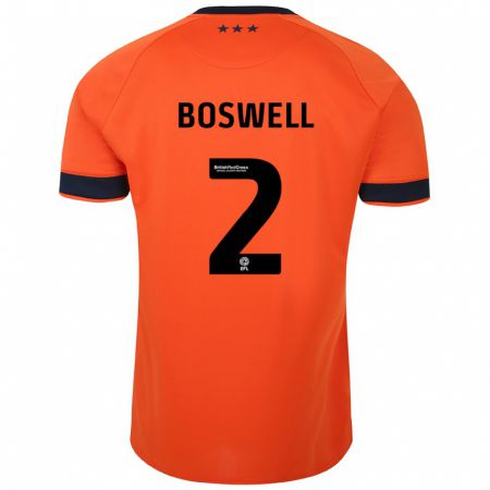 Kandiny Enfant Maillot Maria Boswell #2 Orange Tenues Extérieur 2023/24 T-Shirt