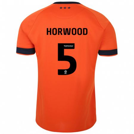 Kandiny Enfant Maillot Bonnie Horwood #5 Orange Tenues Extérieur 2023/24 T-Shirt
