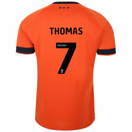 Kandiny Enfant Maillot Natasha Thomas #7 Orange Tenues Extérieur 2023/24 T-Shirt