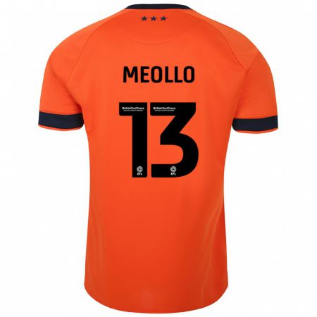 Kandiny Enfant Maillot Nina Meollo #13 Orange Tenues Extérieur 2023/24 T-Shirt