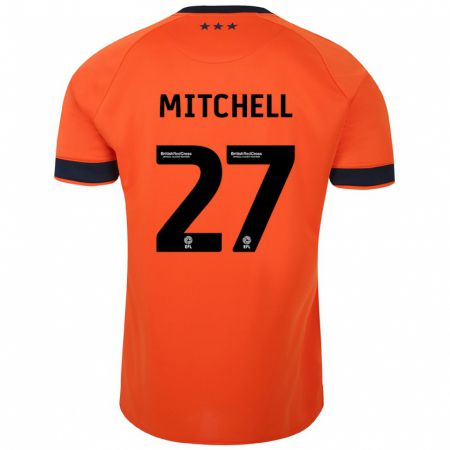 Kandiny Enfant Maillot Leah Mitchell #27 Orange Tenues Extérieur 2023/24 T-Shirt