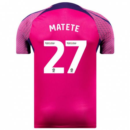 Kandiny Enfant Maillot Jay Matete #27 Violet Tenues Extérieur 2023/24 T-Shirt