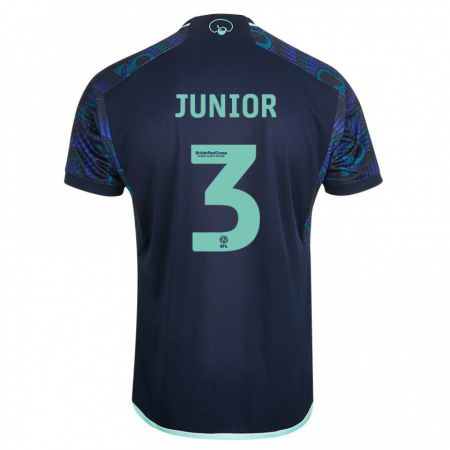 Kandiny Enfant Maillot Junior Firpo #3 Bleu Tenues Extérieur 2023/24 T-Shirt