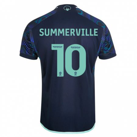 Kandiny Enfant Maillot Crysencio Summerville #10 Bleu Tenues Extérieur 2023/24 T-Shirt