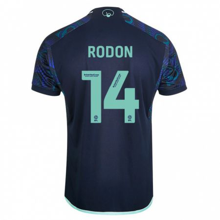 Kandiny Enfant Maillot Joe Rodon #14 Bleu Tenues Extérieur 2023/24 T-Shirt