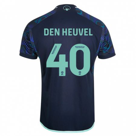 Kandiny Enfant Maillot Dani Van Den Heuvel #40 Bleu Tenues Extérieur 2023/24 T-Shirt