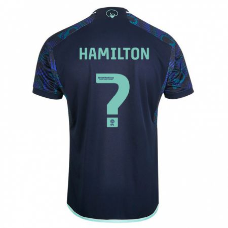 Kandiny Enfant Maillot Joshua Hamilton #0 Bleu Tenues Extérieur 2023/24 T-Shirt