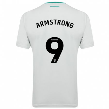 Kandiny Enfant Maillot Adam Armstrong #9 Blanc Tenues Extérieur 2023/24 T-Shirt