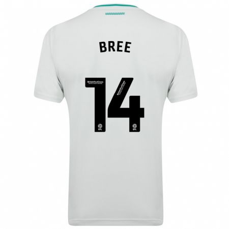Kandiny Enfant Maillot James Bree #14 Blanc Tenues Extérieur 2023/24 T-Shirt
