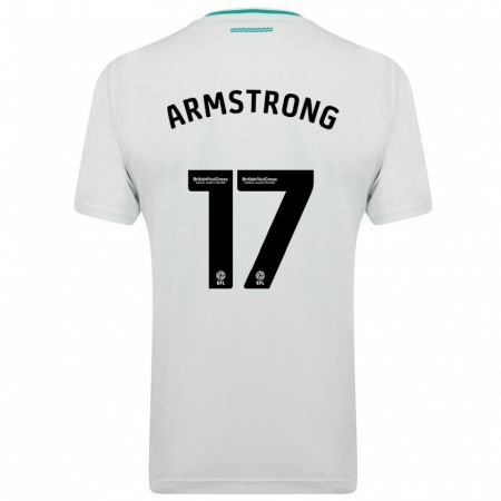 Kandiny Enfant Maillot Stuart Armstrong #17 Blanc Tenues Extérieur 2023/24 T-Shirt
