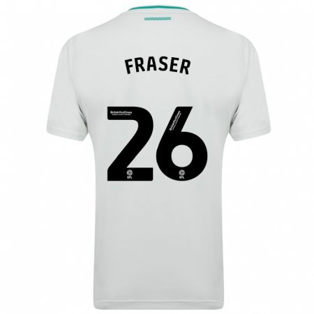 Kandiny Enfant Maillot Ryan Fraser #26 Blanc Tenues Extérieur 2023/24 T-Shirt