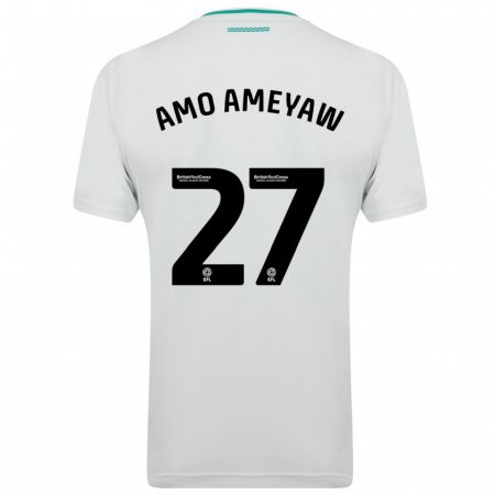 Kandiny Enfant Maillot Samuel Amo-Ameyaw #27 Blanc Tenues Extérieur 2023/24 T-Shirt