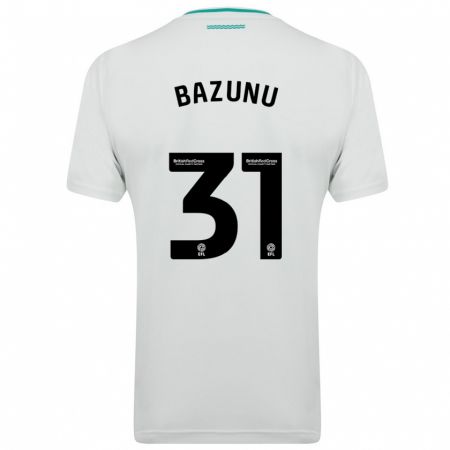 Kandiny Enfant Maillot Gavin Bazunu #31 Blanc Tenues Extérieur 2023/24 T-Shirt