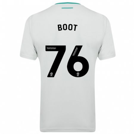 Kandiny Enfant Maillot Nathanael Boot #76 Blanc Tenues Extérieur 2023/24 T-Shirt