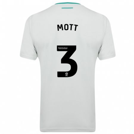 Kandiny Enfant Maillot Millicent Mott #3 Blanc Tenues Extérieur 2023/24 T-Shirt