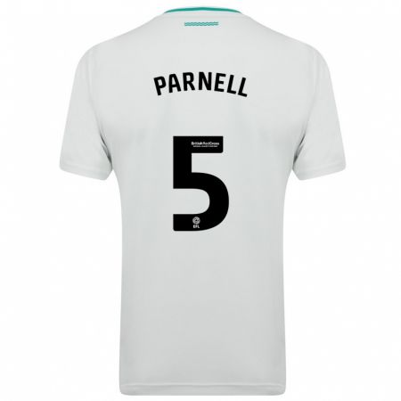 Kandiny Enfant Maillot Rosanna Parnell #5 Blanc Tenues Extérieur 2023/24 T-Shirt